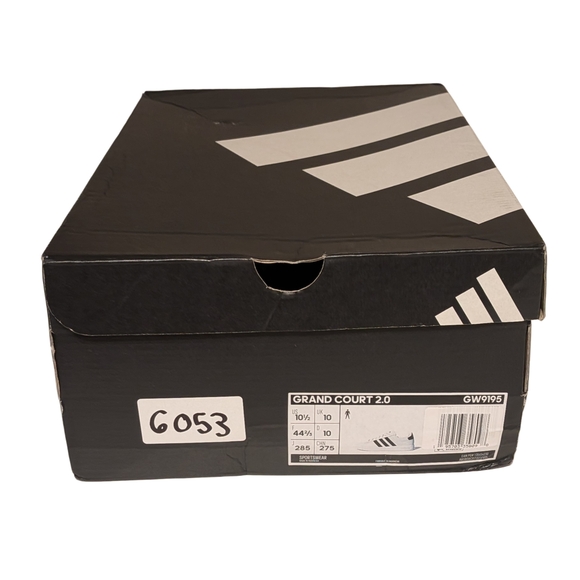 Adidas Grand Court 2.0 White Black Sneakers Mens 10.5 Tennis Casual Shoes GW9195 - Picture 9 of 9
